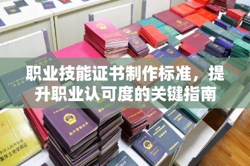 保定职业技能证书制作标准，提升职业认可度的关键指南